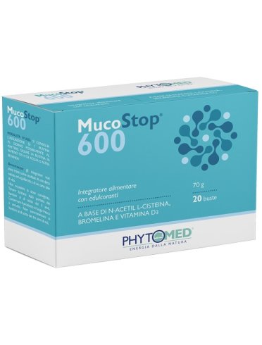 Mucostop 600mg 20 bustine da 3,5 g