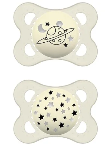 Mam night succhietto 2-6 mesi silicone doppio neutro Mam night succhietto 2-6 mesi silicone doppio neutro