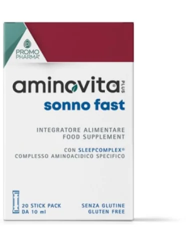 Aminovita plus sonno fast 20 stick da 10ml Aminovita plus sonno fast 20 stick da 10ml