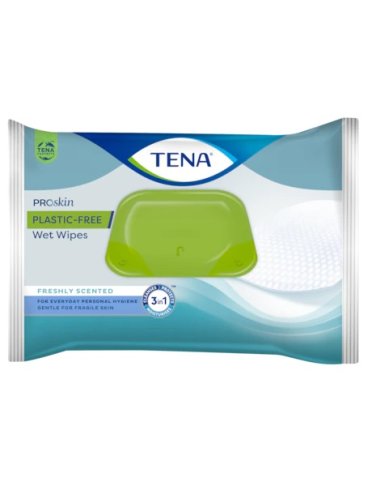 Tena wet wipes plastic free48p