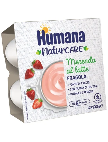 Humana merenda fragola 4pz Humana merenda fragola 4pz