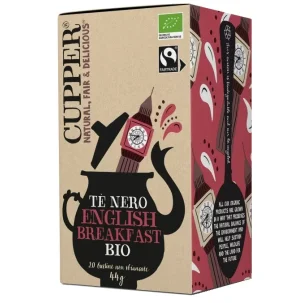 CUPPER TE' ENGLISH BREAKFAST FAIRTRADE BIO 20 FILTRI 44 G