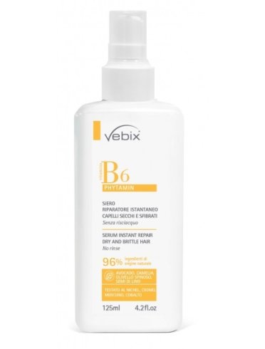 Vebix phytamin b6 siero capelli secchi sfibrati riparatore istantaneo 125 ml