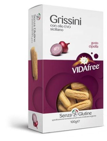 Vidafree grissini mini snack gusto cipolla 100 g