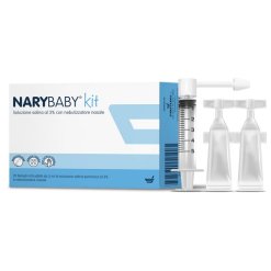 NARY BABY KIT SOLUZIONE SALINA IPERTONICA AL 3% NEBULIZZATORE NASALE + 20 FIALOIDI