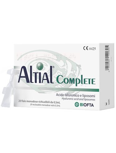 Soluzione oftalmica lubrificante altial complete 4 strip da5 flaconi da 0,5 ml