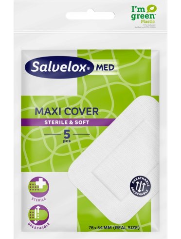 Cerotto salvelox med maxi cover 12x5 cm 5 pezzi