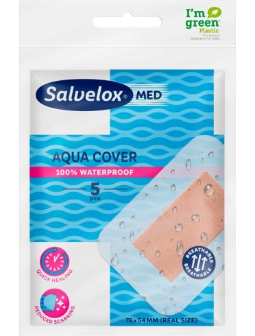 Cerotto salvelox med aqua cover 12x5 cm 5 pezzi