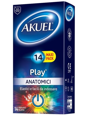 Profilattico akuel play anatomico 14 pezzi Profilattico akuel play anatomico 14 pezzi