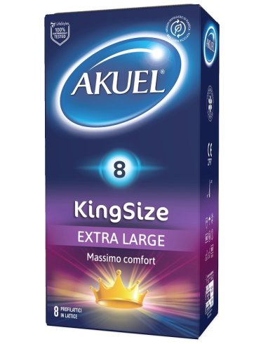 Profilattico akuel king size extra large 8 pezzi Profilattico akuel king size extra large 8 pezzi