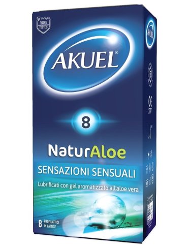 Profilattico naturaloe lubrificato con aloe vera 8 pezzi Profilattico naturaloe lubrificato con aloe vera 8 pezzi