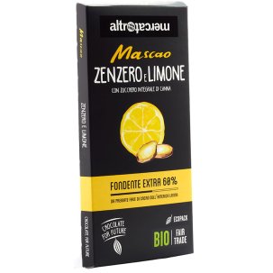 CIOCCOLATO FONDENTE ZENZERO E LIMONE 100 G