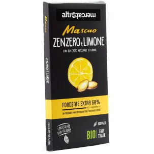 CIOCCOLATO FONDENTE ZENZERO E LIMONE 100 G