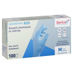 GUANTO MONOUSO SENSINITRYL PRO IN NITRILE MEDIUM 100 PEZZI