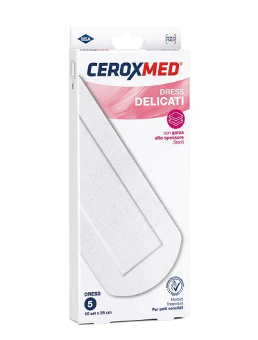 Ceroxmed dress - cerotti delicati 10 x 25 cm - 5 pezzi Ceroxmed dress - cerotti delicati 10 x 25 cm - 5 pezzi