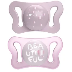 CHICCO SUCCHIETTO MICRO GIRL SILICONE 0-2M 2 PEZZI