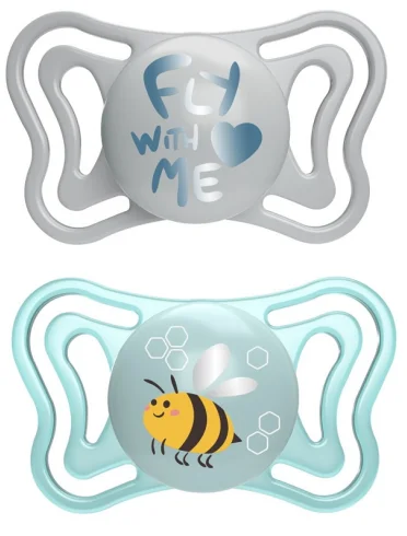 Chicco succhietto light azzurro silicone 2-6m 2 pezzi Chicco succhietto light azzurro silicone 2-6m 2 pezzi