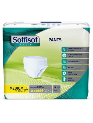 Pannolone soffisof air dry pants extra m 14 pezzi