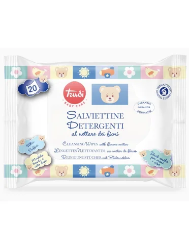 Trudi baby care salviettina detergente 20 pezzi Trudi baby care salviettina detergente 20 pezzi