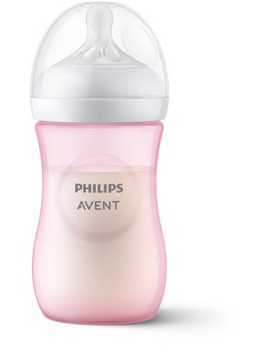 Avent biberon natural 3,0 rosa 260 ml