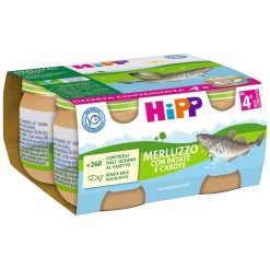 HIPP MERLUZZO PATATE/CAROTE 4 X 80 G