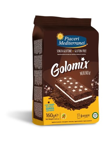 Piaceri mediterranei golomix merenda 4 pezzi da 40 g