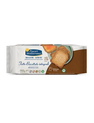 Piaceri mediterranei fette biscottate integrali 110 g Piaceri mediterranei fette biscottate integrali 110 g