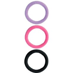 TROUSS 63 ELASTICO PER CAPELLI NERO/FUCSIA/VIOLA