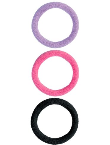 Trouss 63 elastico per capelli nero/fucsia/viola