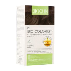 BIOCLIN BIO COLOR FAST&PERFECTION 4,0 CASTANO CREMA COLORANTE 60 ML + RIVELATORE IN CREMA 60 ML + BIO COLOR SHAMPOO 10 ML + BIO COLOR MASCHERA 10 ML