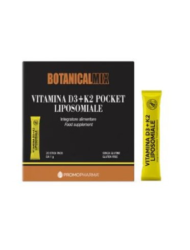 Vitamina d3+k2 lipo pk 20stick