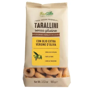 FORALLE TARALLINI SENZA GLUTINE CON OLIO EXTRA VERGINE D'OLIVA 100 G