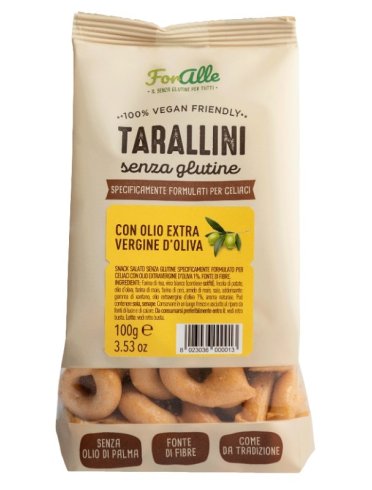 Foralle tarallini senza glutine con olio extra vergine d'oliva 100 g