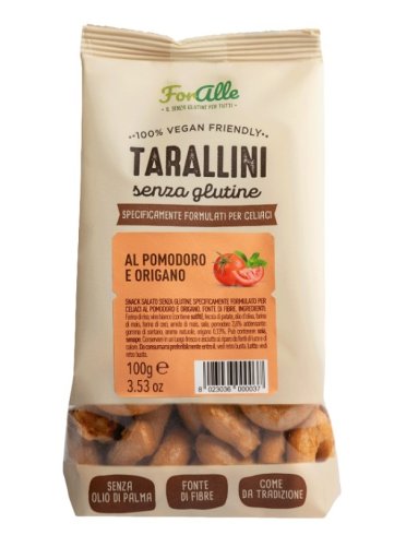 Foralle tarallini senza glutine pomodoro e origano 100 g