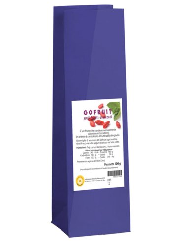 Gofruit goji frutti essiccati 100 g