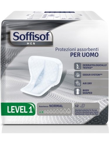 Pannolone per incontinenza sagomato soffisof men level 1 12pezzi