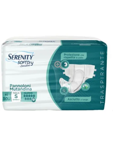 Pannolone mutandina serenity sd sensitive super l 15 pezzi Pannolone mutandina serenity sd sensitive super l 15 pezzi