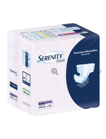 Pannolone mutandina serenity classic maxi taglia extralarge15 pezzi