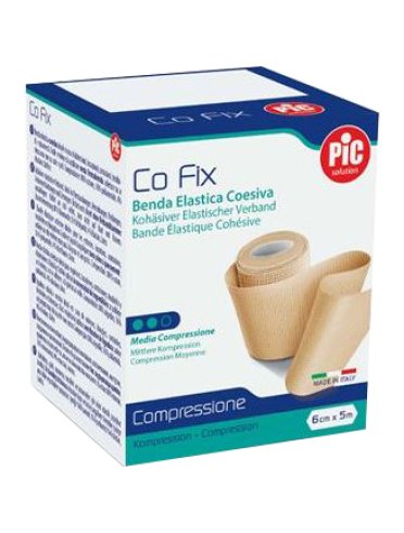 Benda elastica pic co fix autoadesiva 12x5cm medium