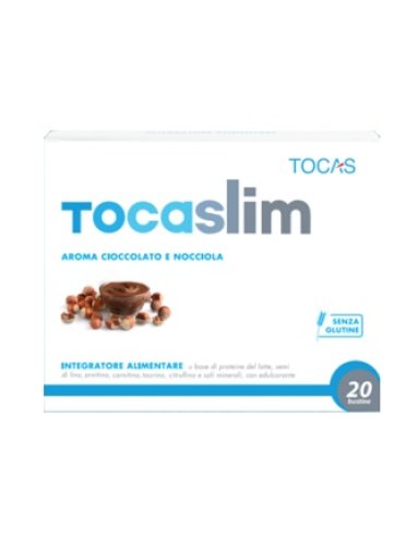 Tocaslim crema di cioccolato e nocciola 20 buste da 18 g