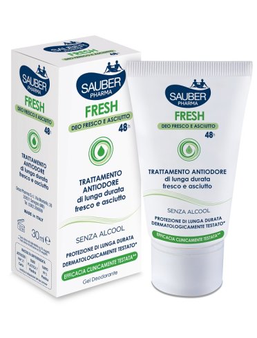 Sauber fresh deodorante gel astuccio 30 ml