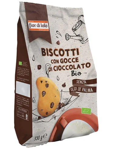 Biscotti con gocce di cioccolato bio 350 g Biscotti con gocce di cioccolato bio 350 g
