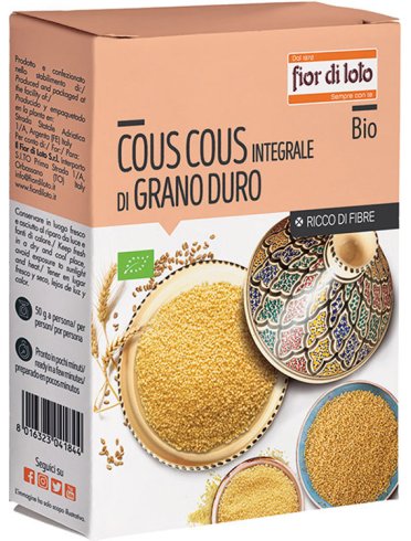 Cous cous integrale grano duro bio 500 g