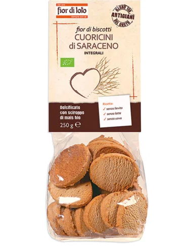 Fior di loto cuoricini di grano saraceno integrale 250 g Fior di loto cuoricini di grano saraceno integrale 250 g