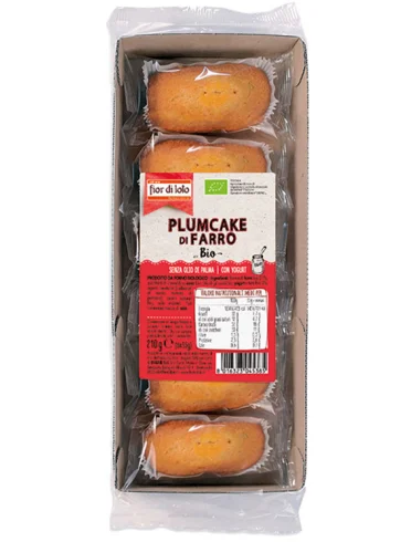 Fior di loto plumcake di farro allo yogurt 6 x 35 g Fior di loto plumcake di farro allo yogurt 6 x 35 g