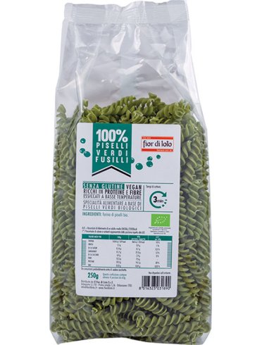 Fusilli di piselli bio 250 g