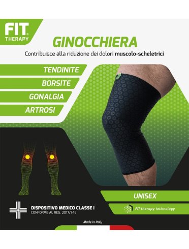 Fit therapy ginocchiera nero m