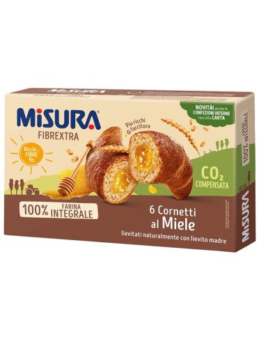 Misura cornetti fibre extra miele 6 pezzi