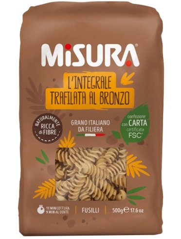 Misura fusilli integrali con germe di grano 500 g