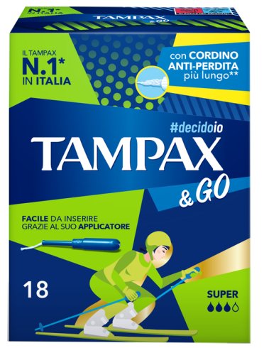Tampax &go super 18pz